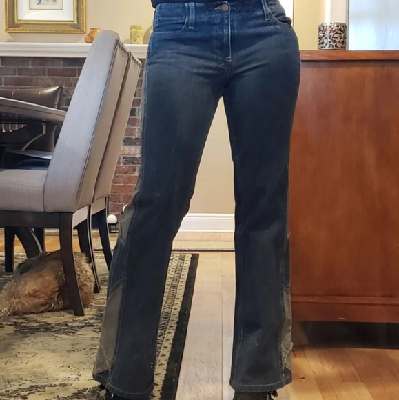 90s Vintage Patchwork Jeans - Picture 2 of 13